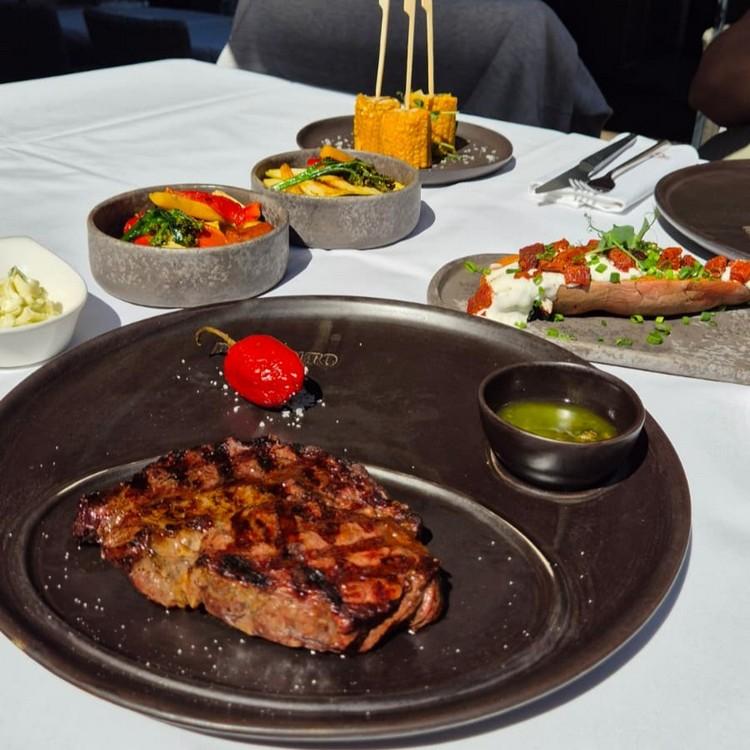 Wagyu steak served at Pimiento Argentino Grill Kraków
