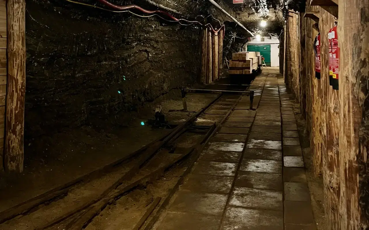 Underground gallery inside the Wieliczka Salt Mine
